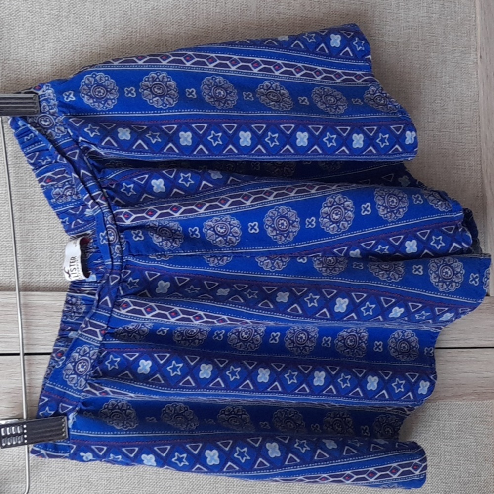 Blue Flowy Shorts